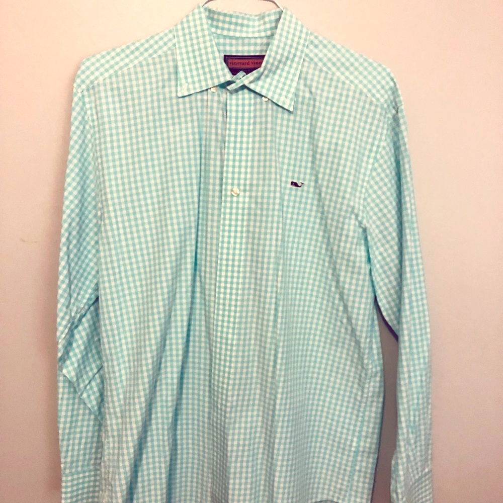 Mint Green Vineyard Vines Button Down - image 1